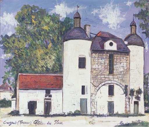 Castle Of Places At Crozant (creuse) — Maurice Utrillo