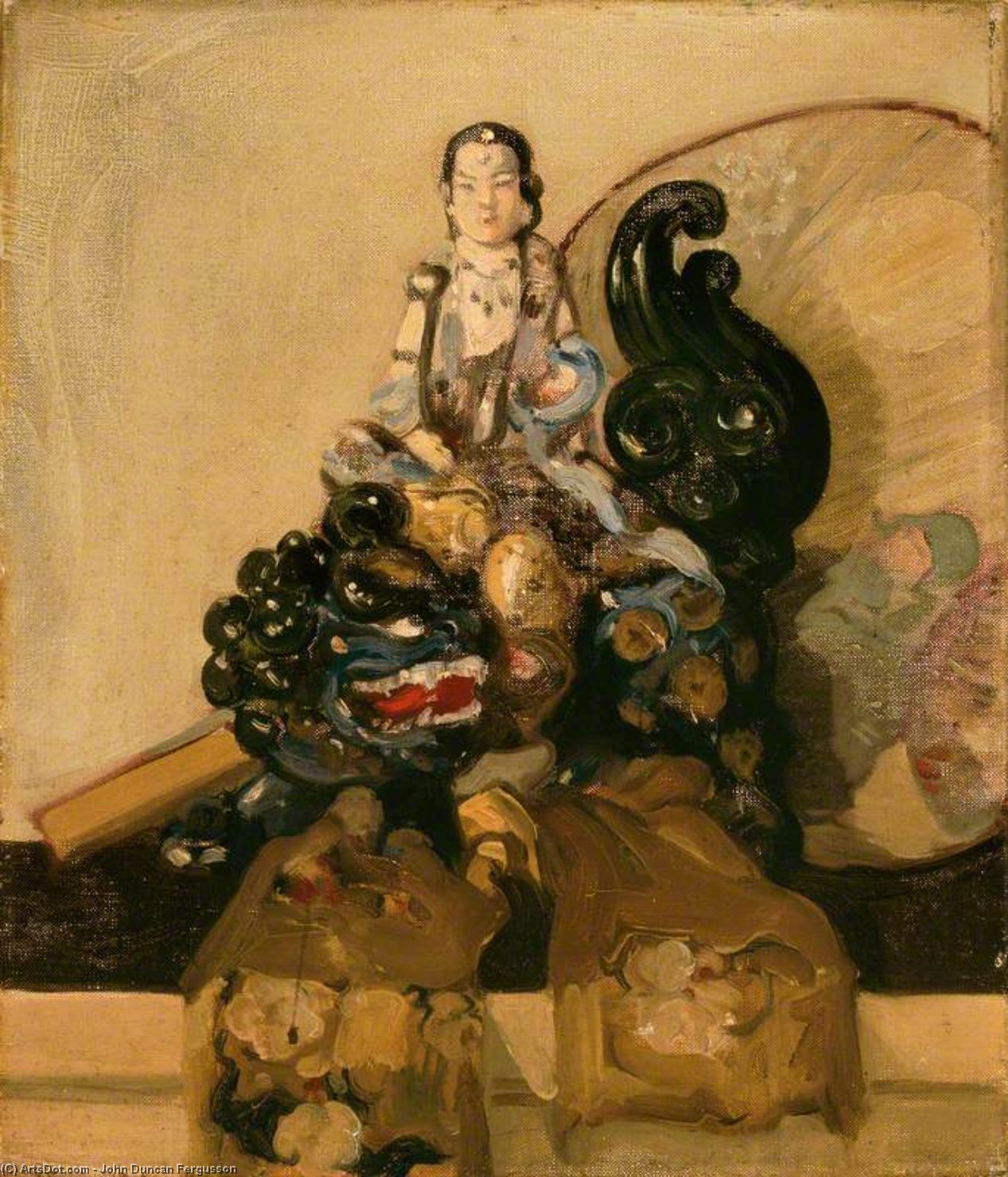 Japanese Still Life With Fan — John Duncan Fergusson