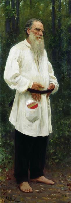Leo Tolstoy Barefoot — Ilya Yefimovich Repin