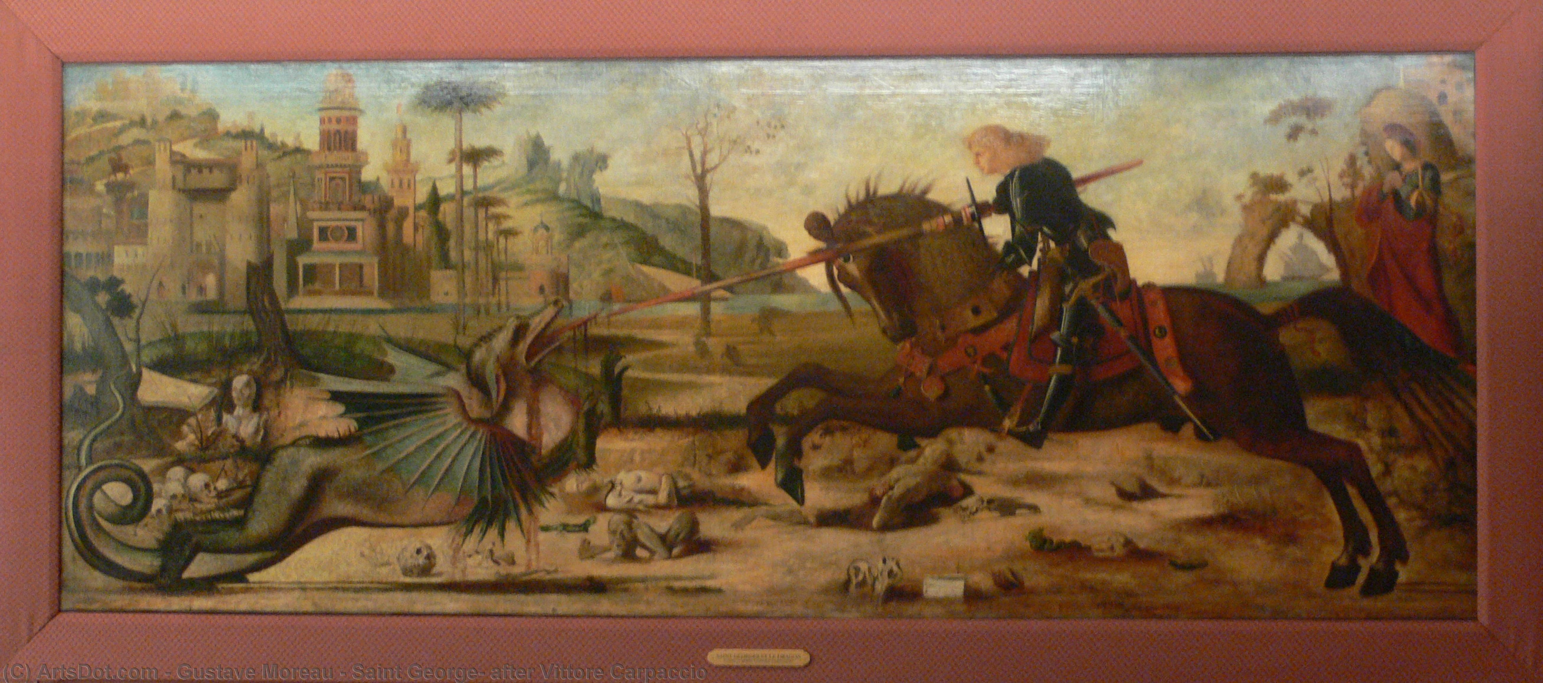 Saint George, After Vittore Carpaccio — Gustave Moreau