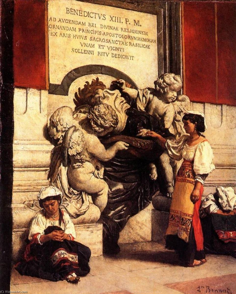 Fountain By The Cathedral Of St. Peter In Rome — Léon Joseph Florentin Bonnat