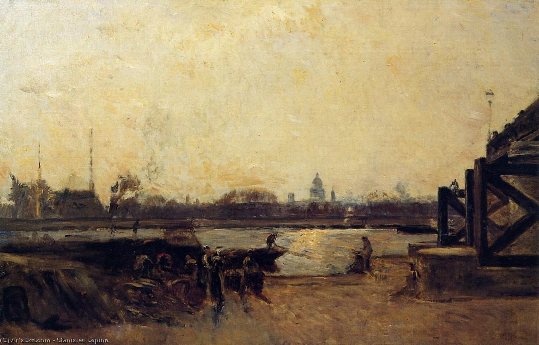 View Of The Port In The Afternoon Sun — Stanislas Lépine