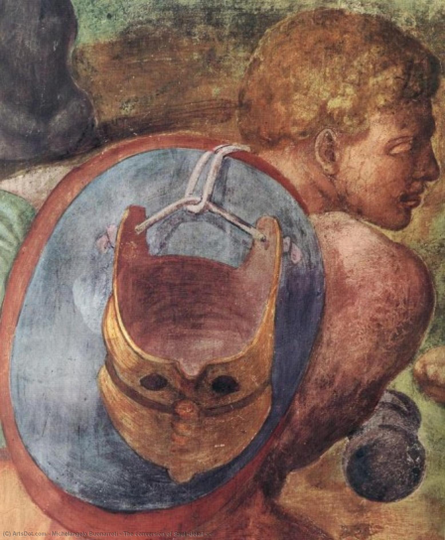 Die Wandlung Des Saul (detail) — Michelangelo Buonarroti