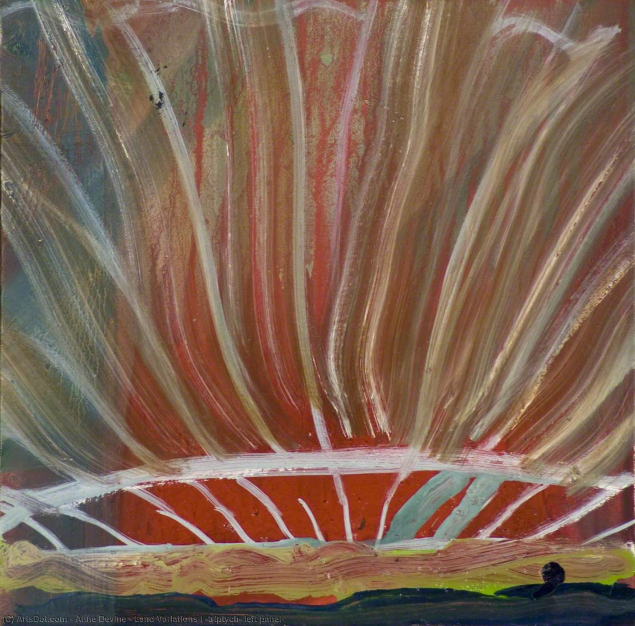 Land Variations I (triptych, Left Panel) — Anne Devine