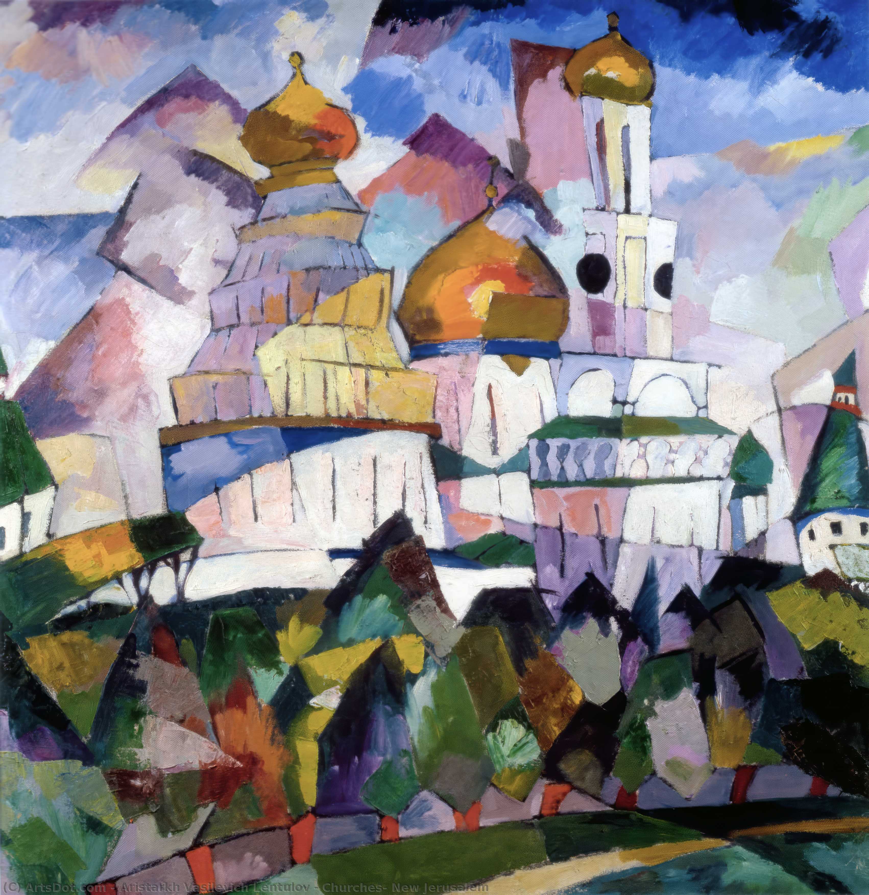 Churches, New Jerusalem — Aristarkh Vasilevich Lentulov