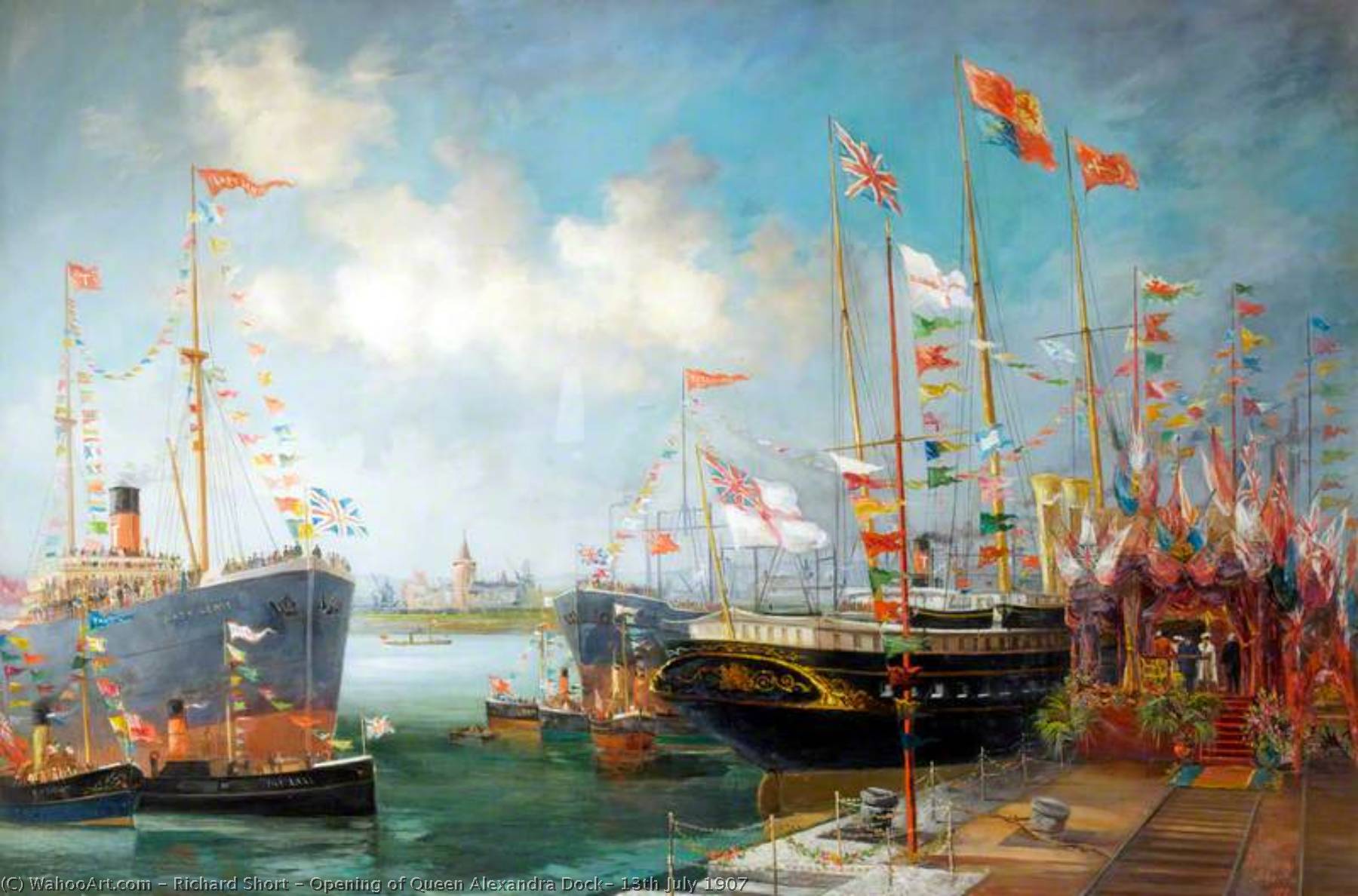 Opening Of Queen Alexandra Dock, 13th July 1907 — Richard Short