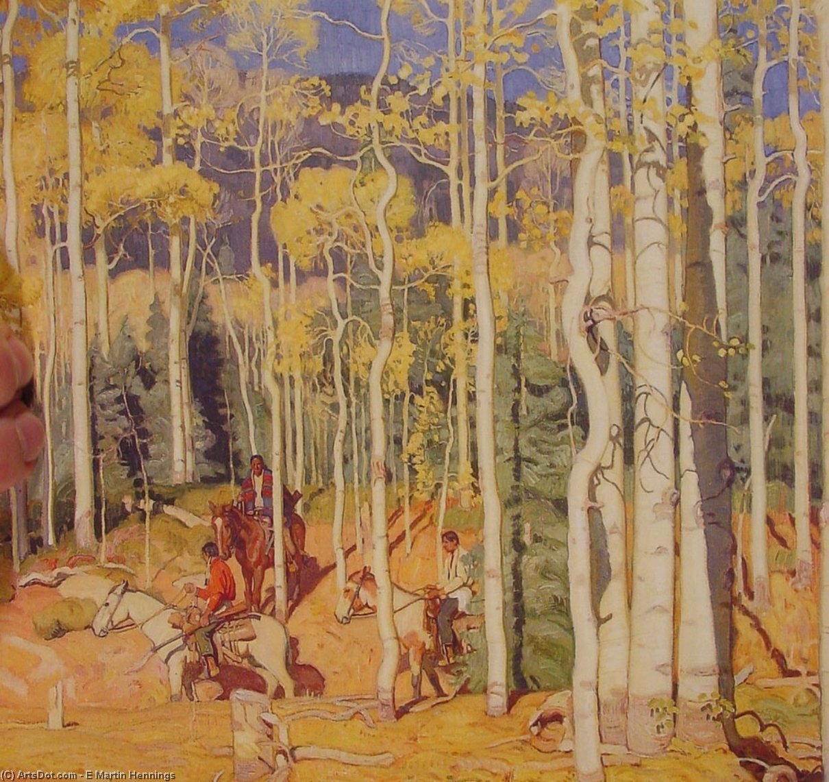 Through The Aspens — Ernest Martin Hennings