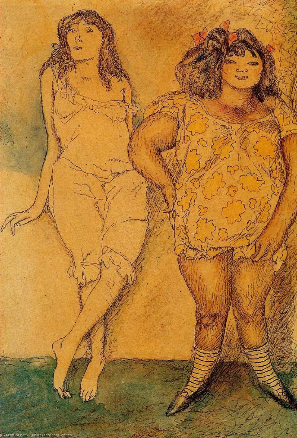 Two Girls — Julius Mordecai Pincas