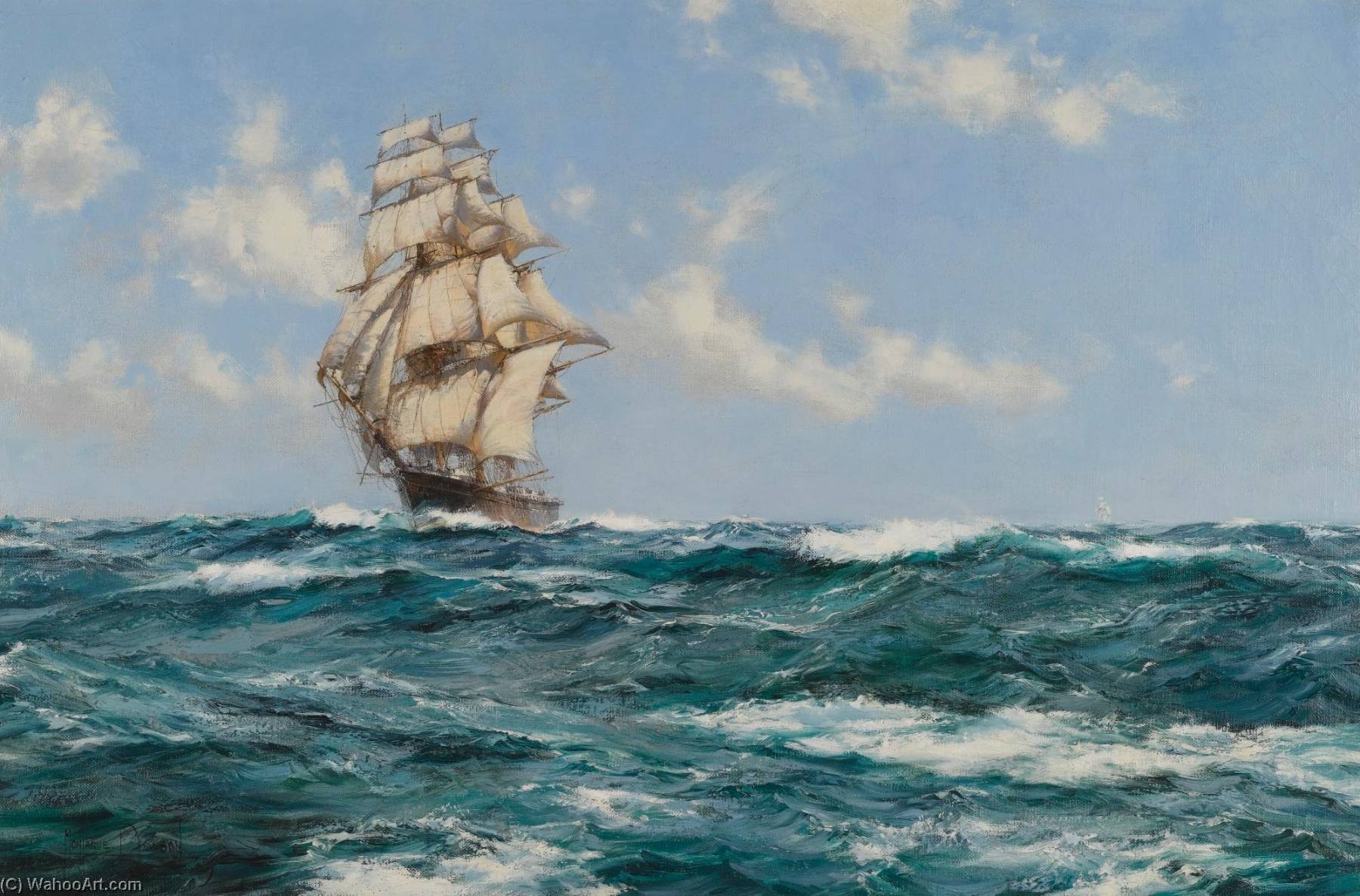 Sea Beauty (the Flying Cloud) — Montague Dawson