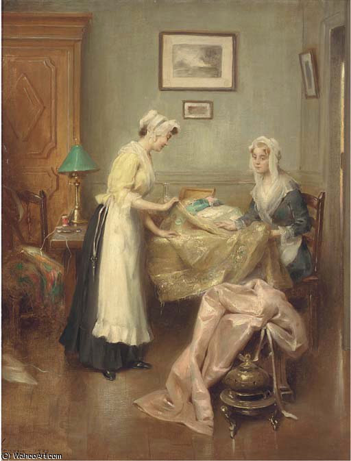 A Meeting With The Dressmaker — Adrien Henri Tanoux