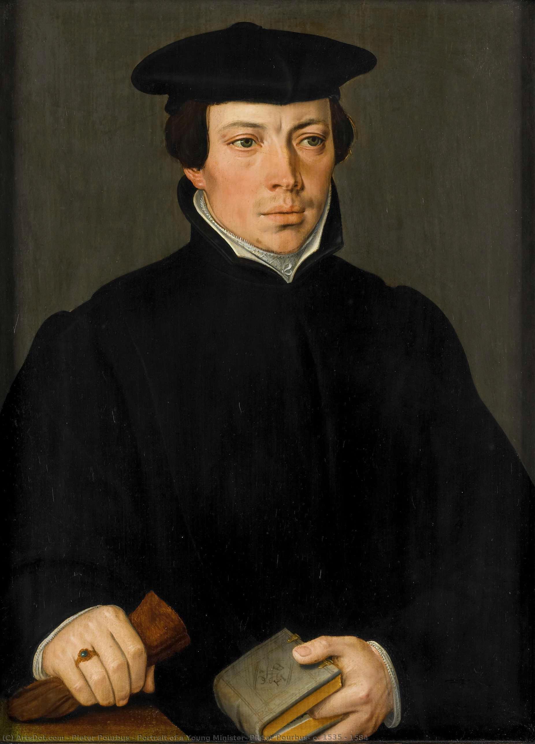 Portrait Of A Young Minister, Pieter Pourbus, C. 1535 - 1584 — Pieter Pourbus