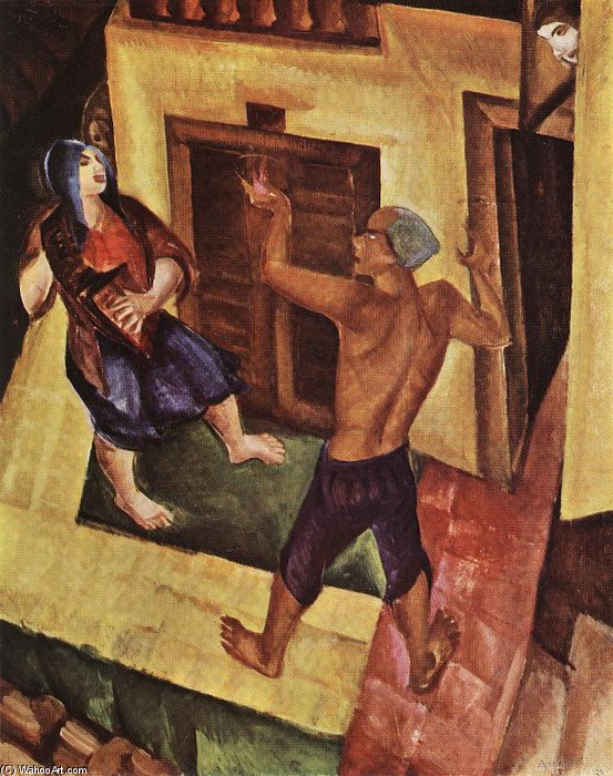 Organ-grinder — Gyula Derkovits