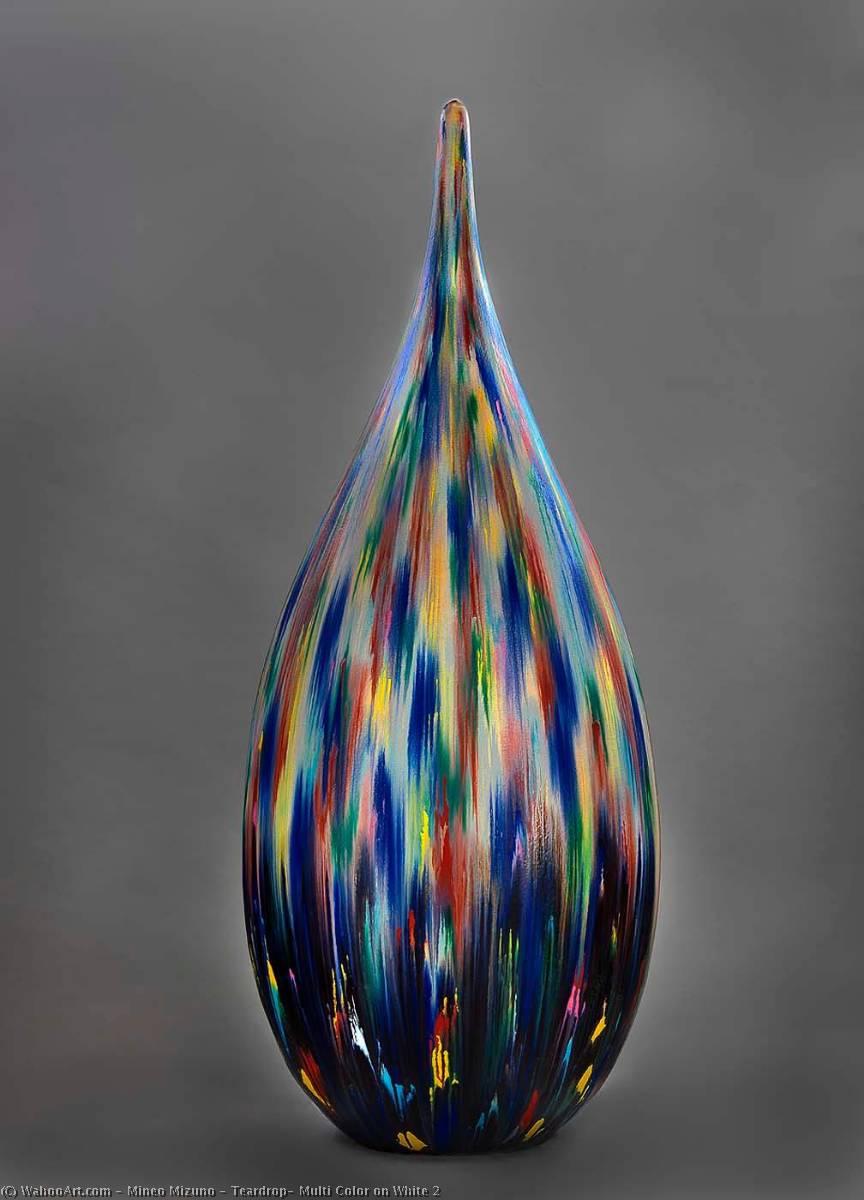 Teardrop, Multi Color On White 2 — Mineo Mizuno