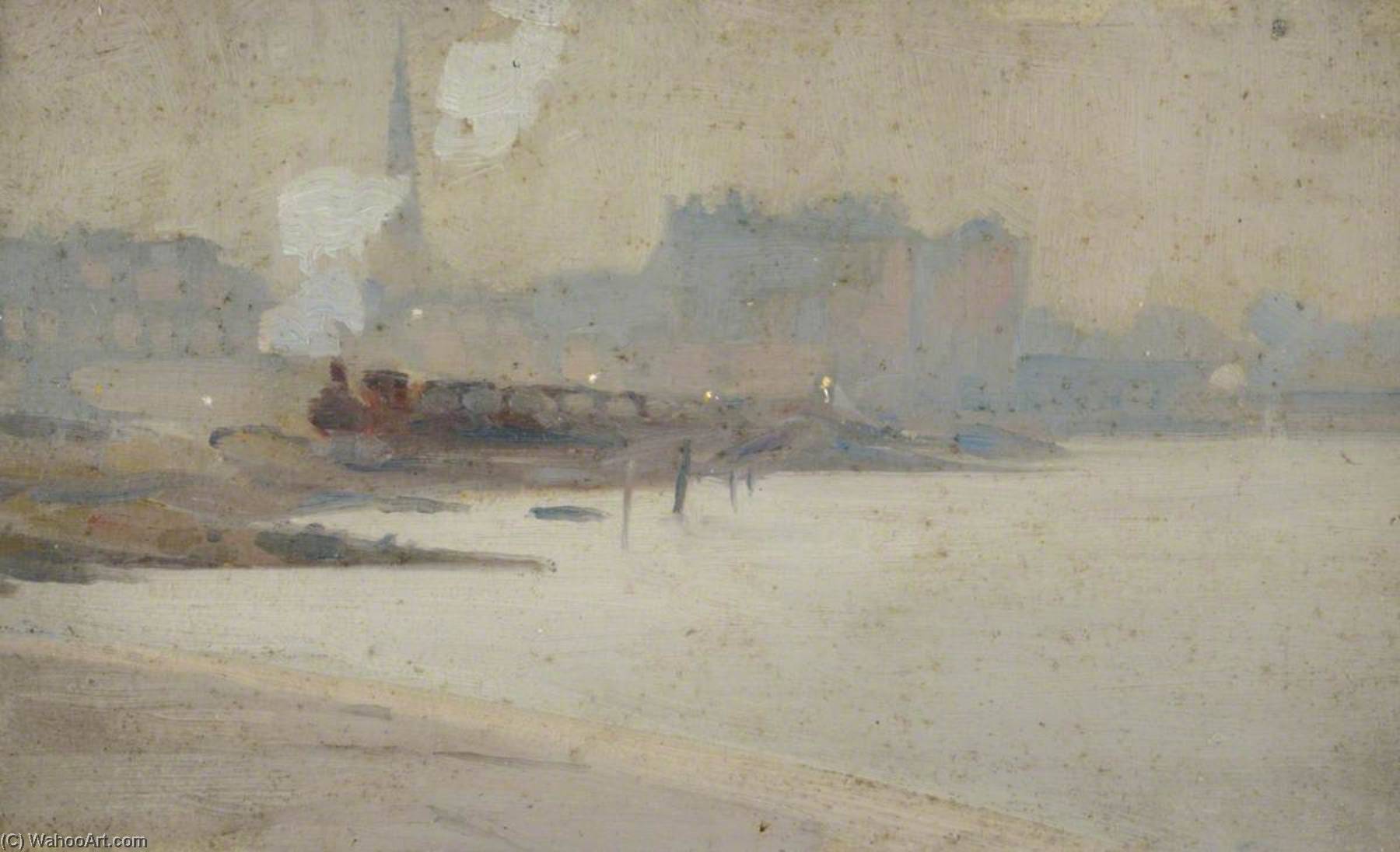 Filling In Western Shore Near The Baths — George Pontin