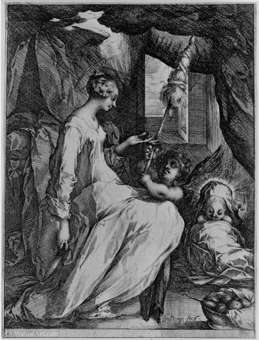The Virgin With A Spindle — Jacques Bellange