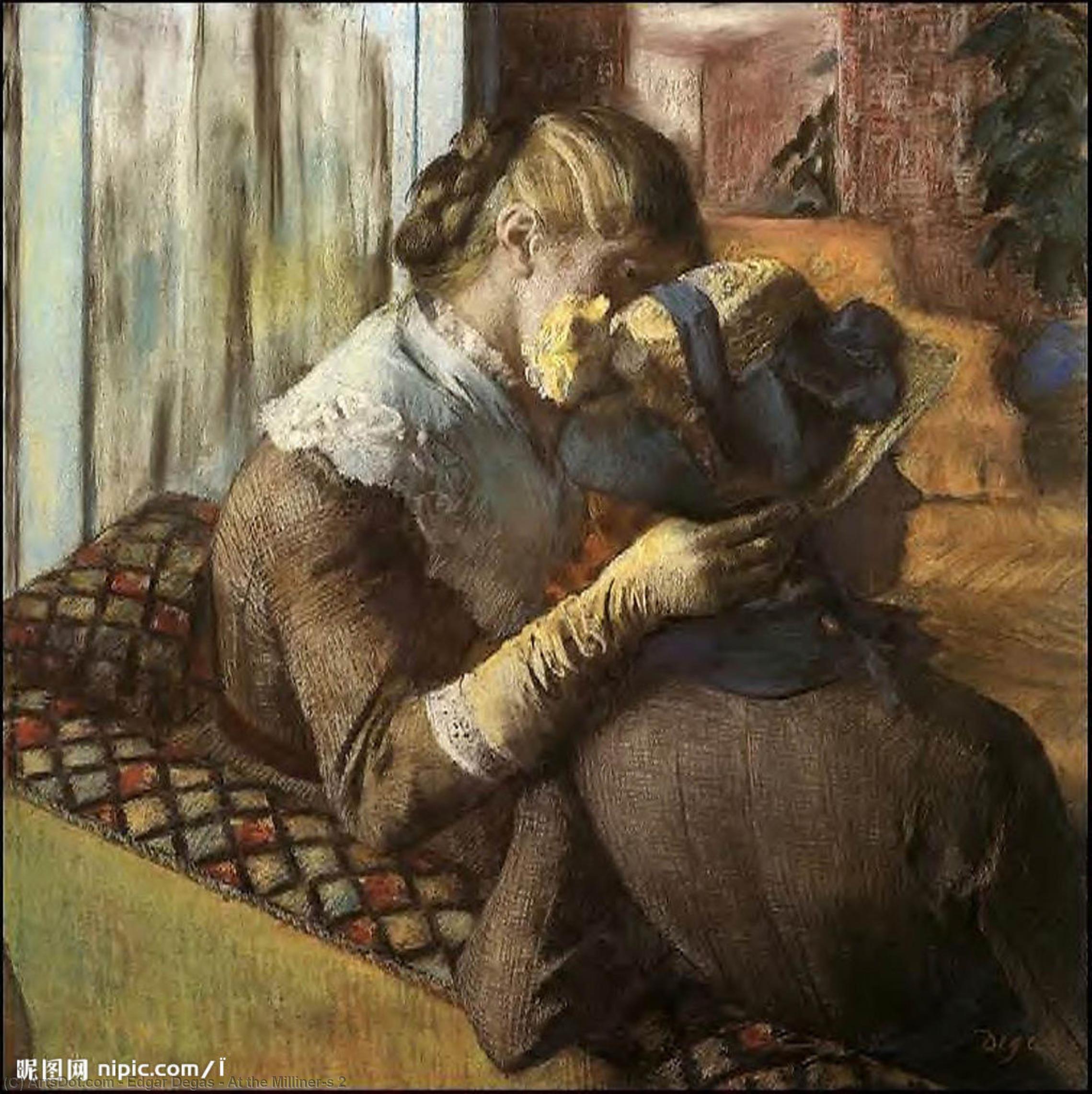 Bei Der Modeschöpferin 2 — Hilaire-germain-edgar Degas