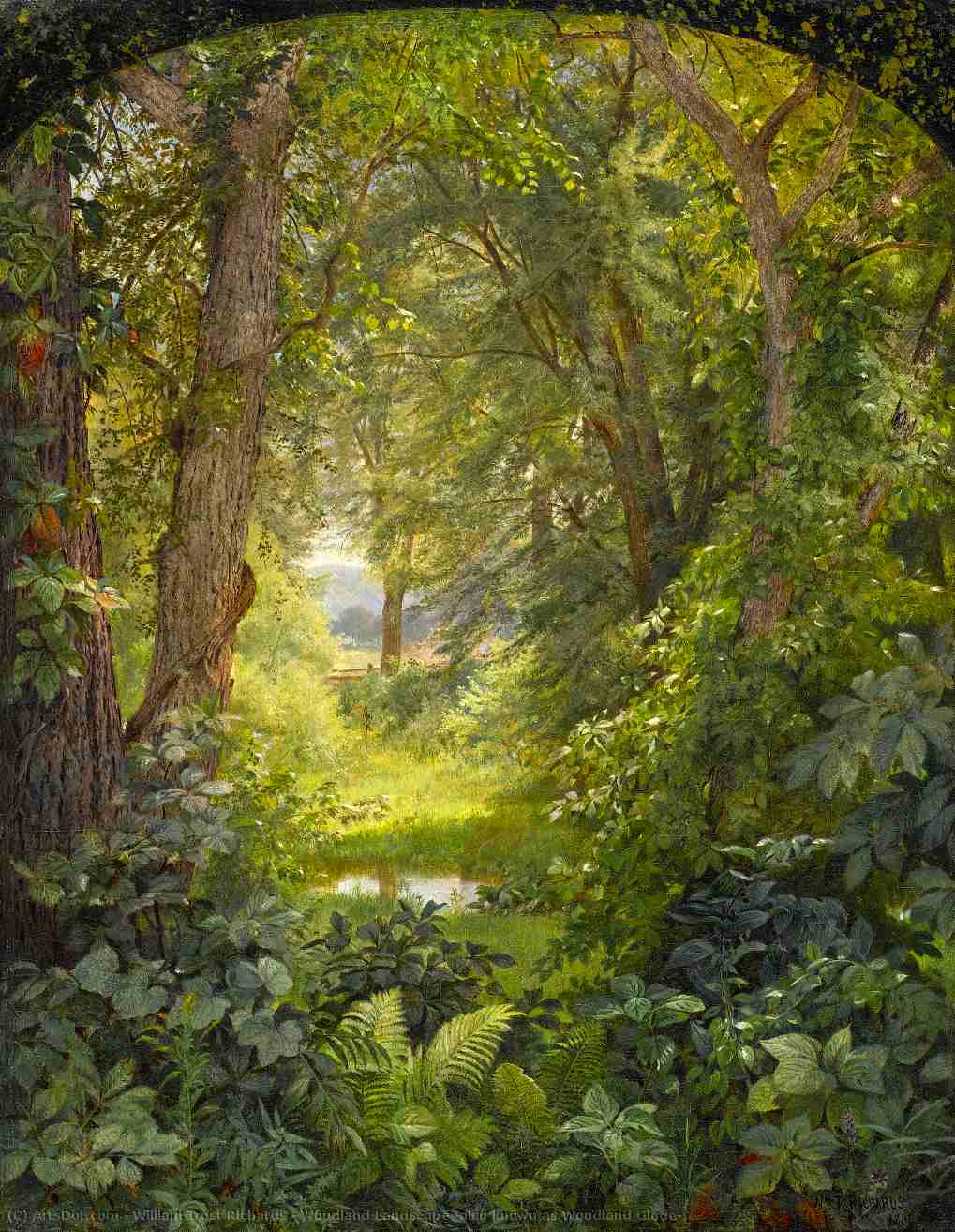 Woodland Landscape (also Known As Woodland Glade) — Виљем Трост Ричардс
