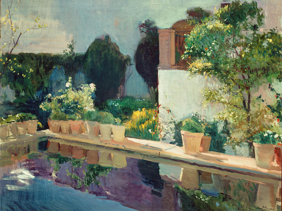 Reservoir, Alcázar Of Seville — Joaquín Sorolla Y Bastida