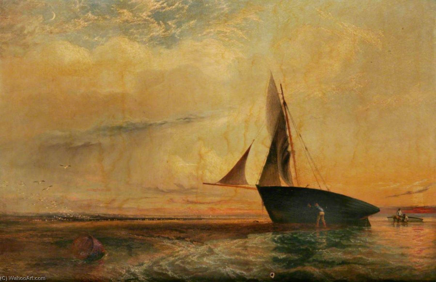 Fishing Smack On The Shore — Henry Baines