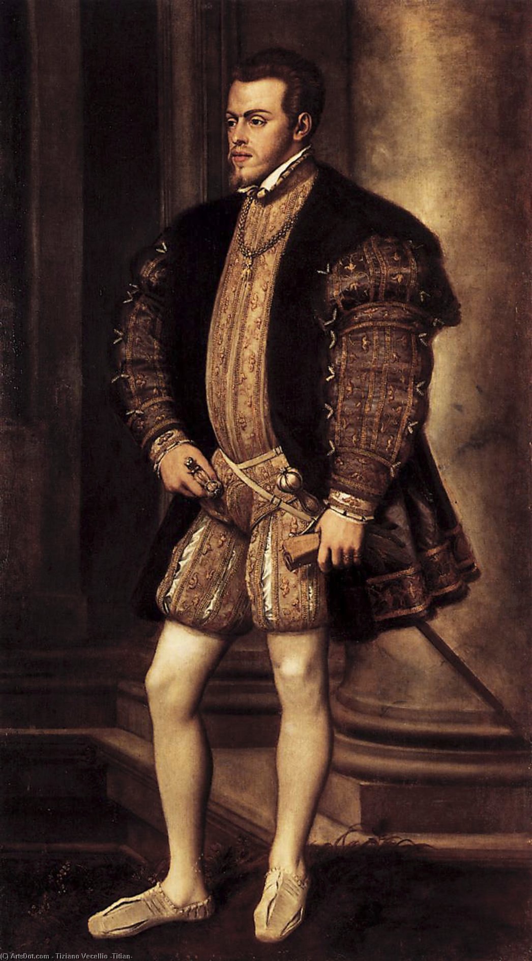 Portrait Of Philip Ii — Tiziano