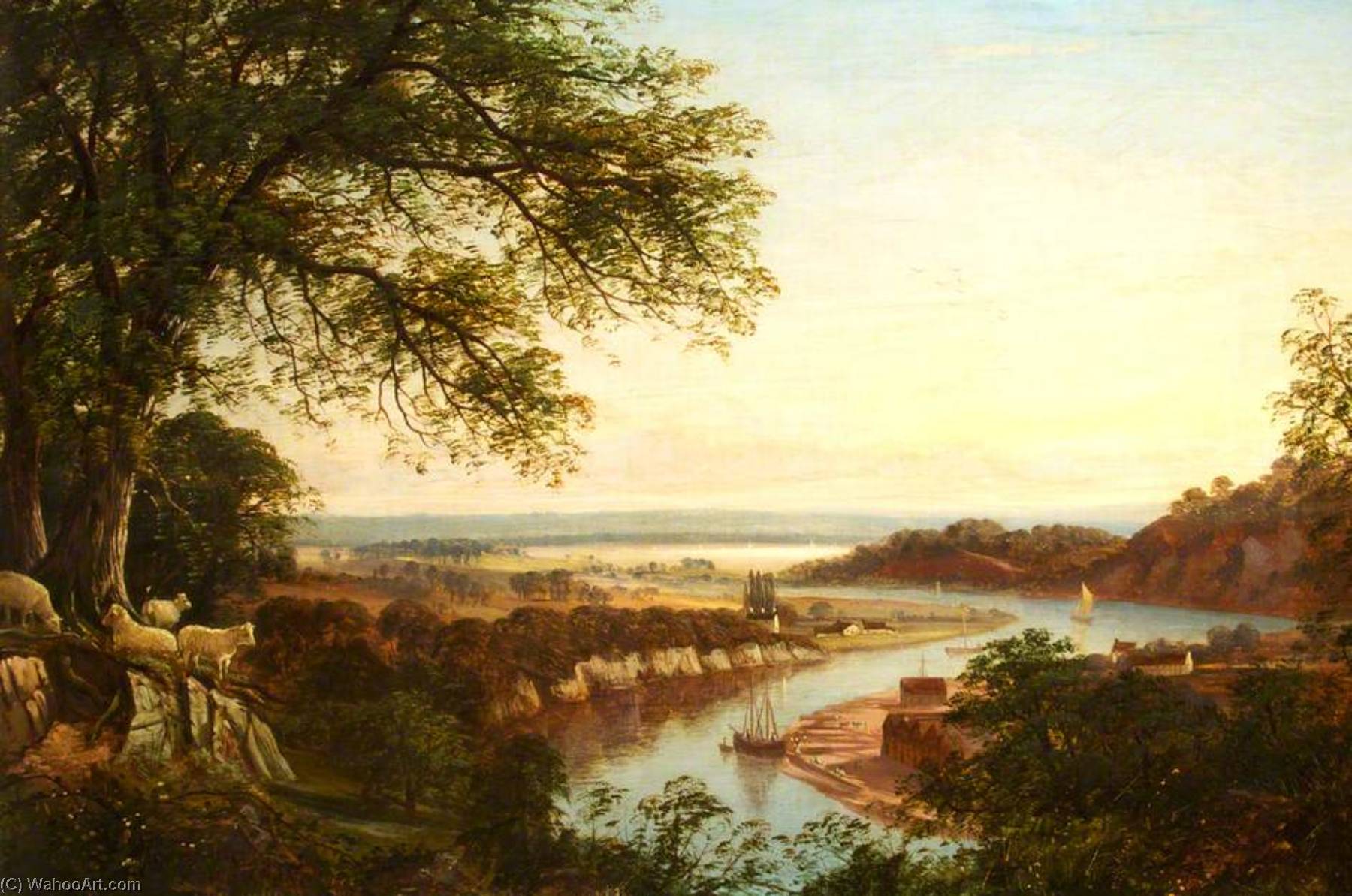 Junction Of The Wye And The Severn — John Joseph Hughes