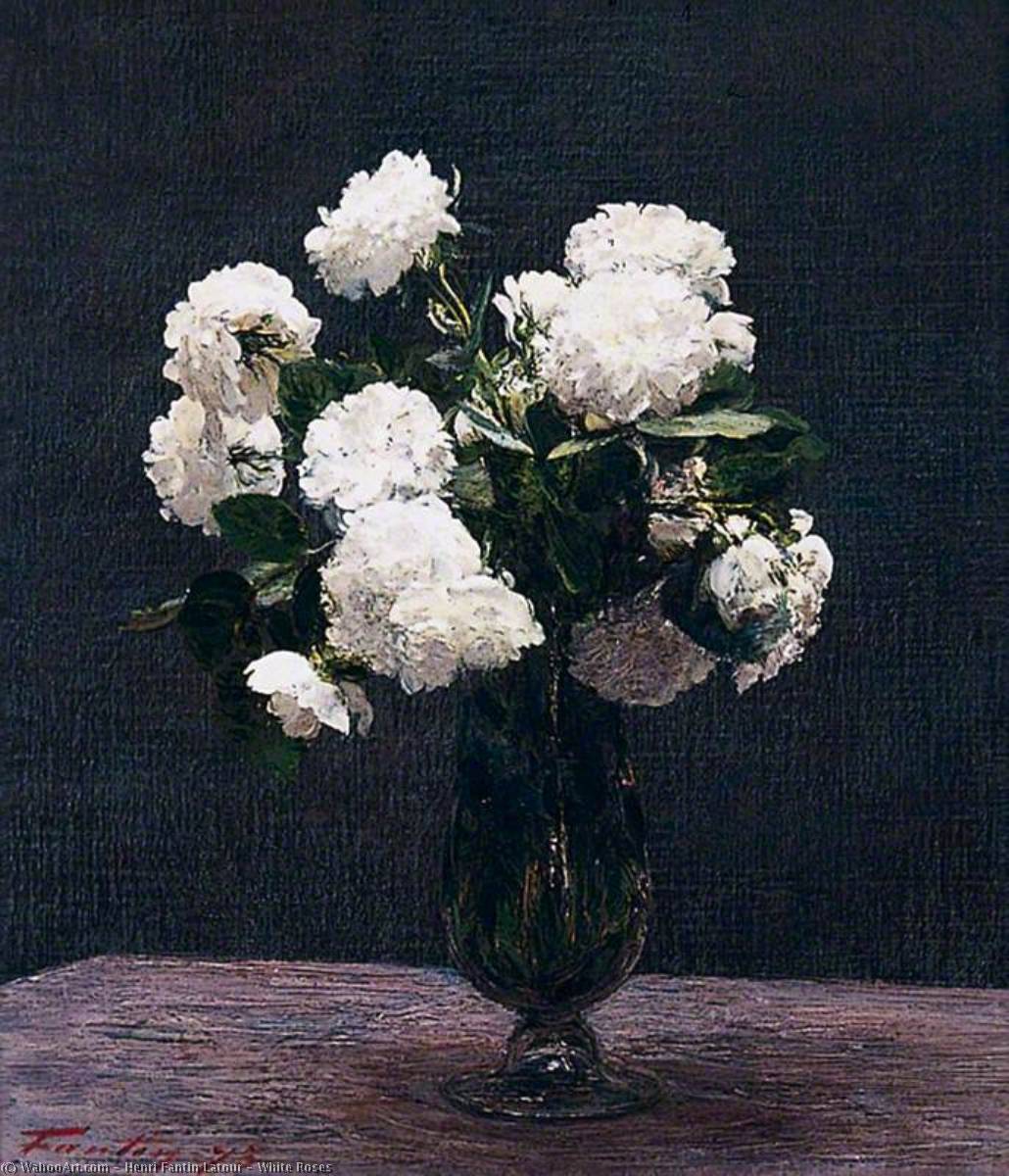 White Roses — Henri Fantin-latour