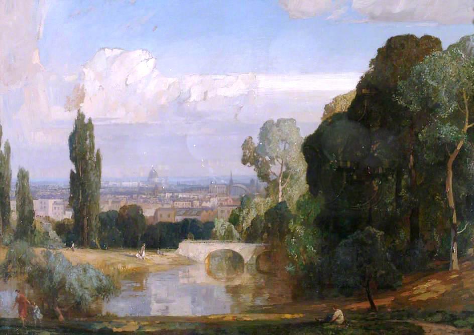 London From Waterloo Park, Highgate — George Vicat Cole