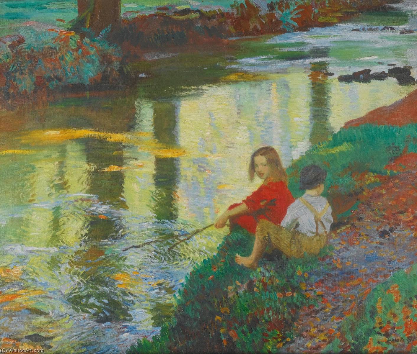 The Young Anglers — Dame Laura Knight