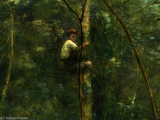 The Eel Gatherers (detail - ) — Jean-baptiste-camille Corot