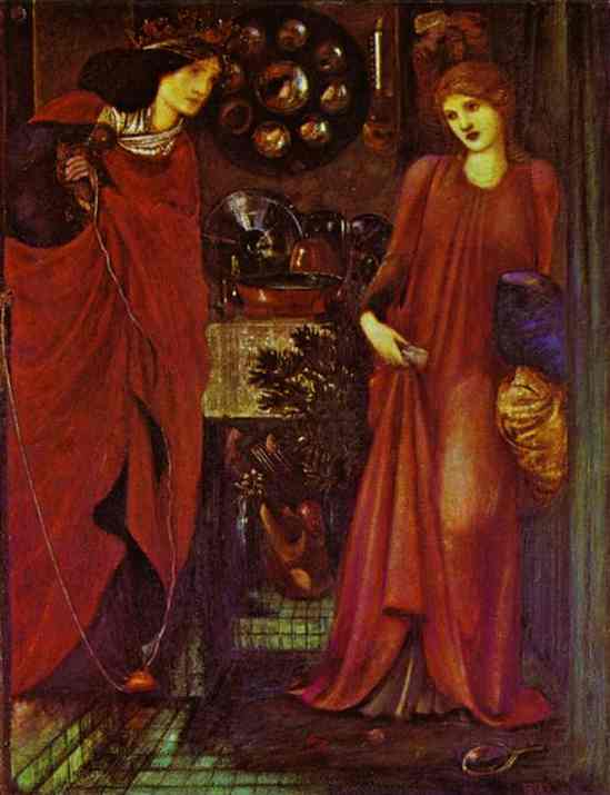Fair Rosamond And Queen Eleonor — Edward Coley Burne-jones