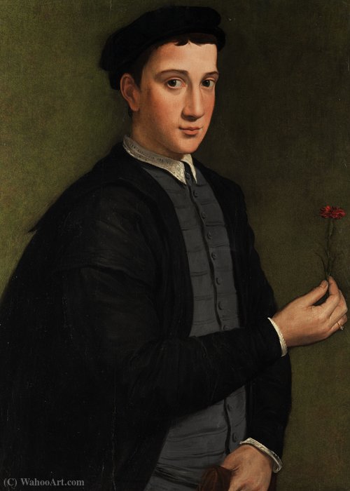 Young Man With A Carnation — Pierfrancesco Di Jacopo Foschi