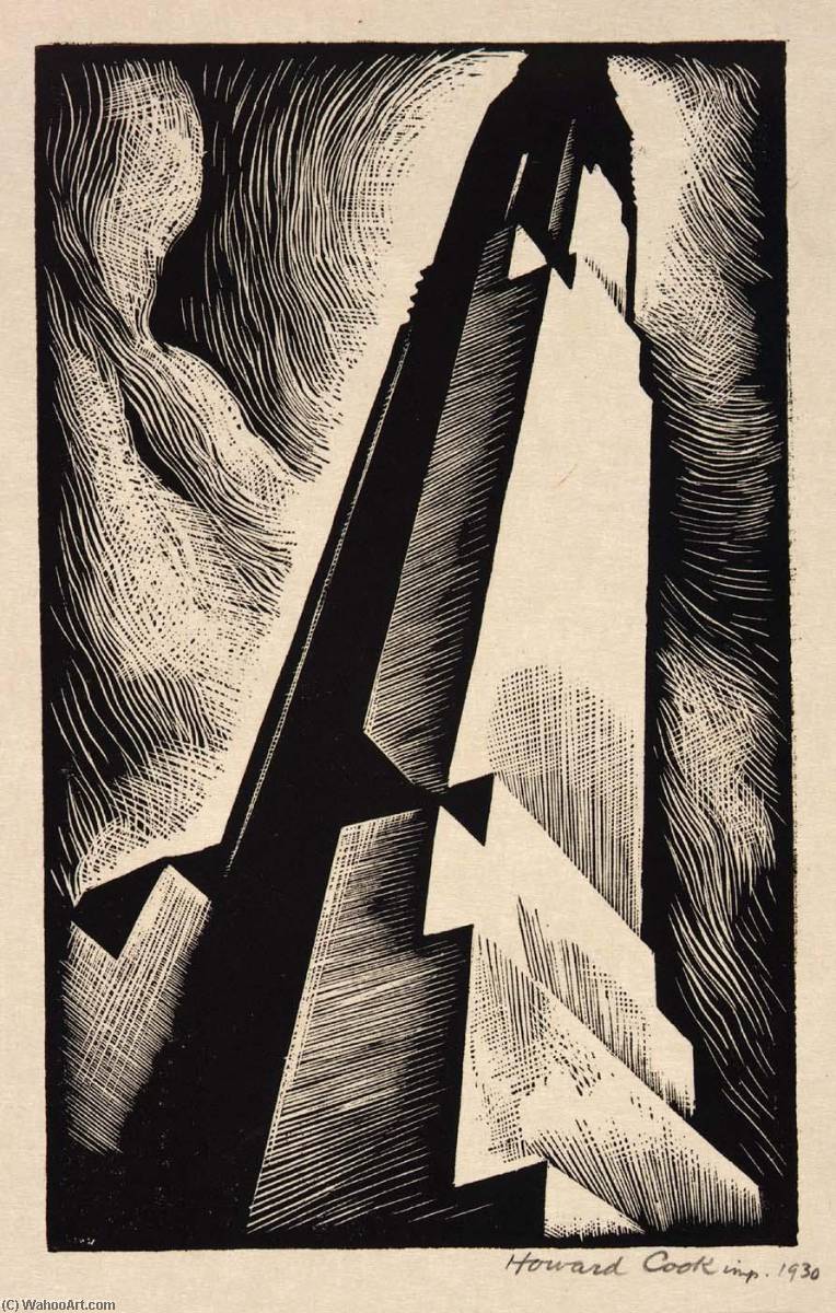 Chrysler Building (chrysler Tower) (illustration For Spiral Press And The Checkerboard) — Howard Cook