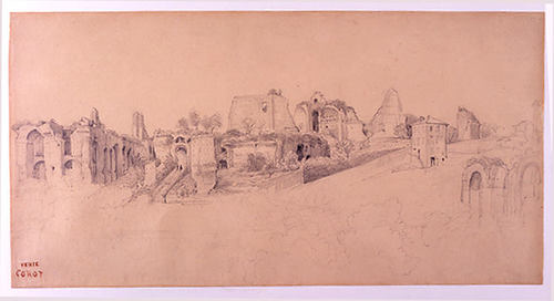 Rome. The Palatine Hill — Jean-baptiste-camille Corot