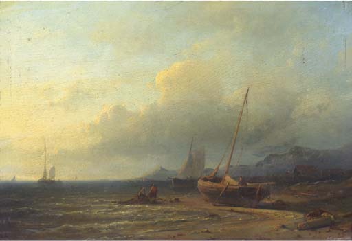 Fishermen Drawing In The Nets — Abraham Hulk Senior