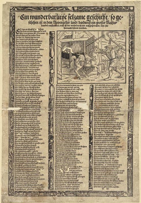 A Wunderbarliche Selzame Historian, Is Done In The Appenzell Region — Heinrich Wirrich