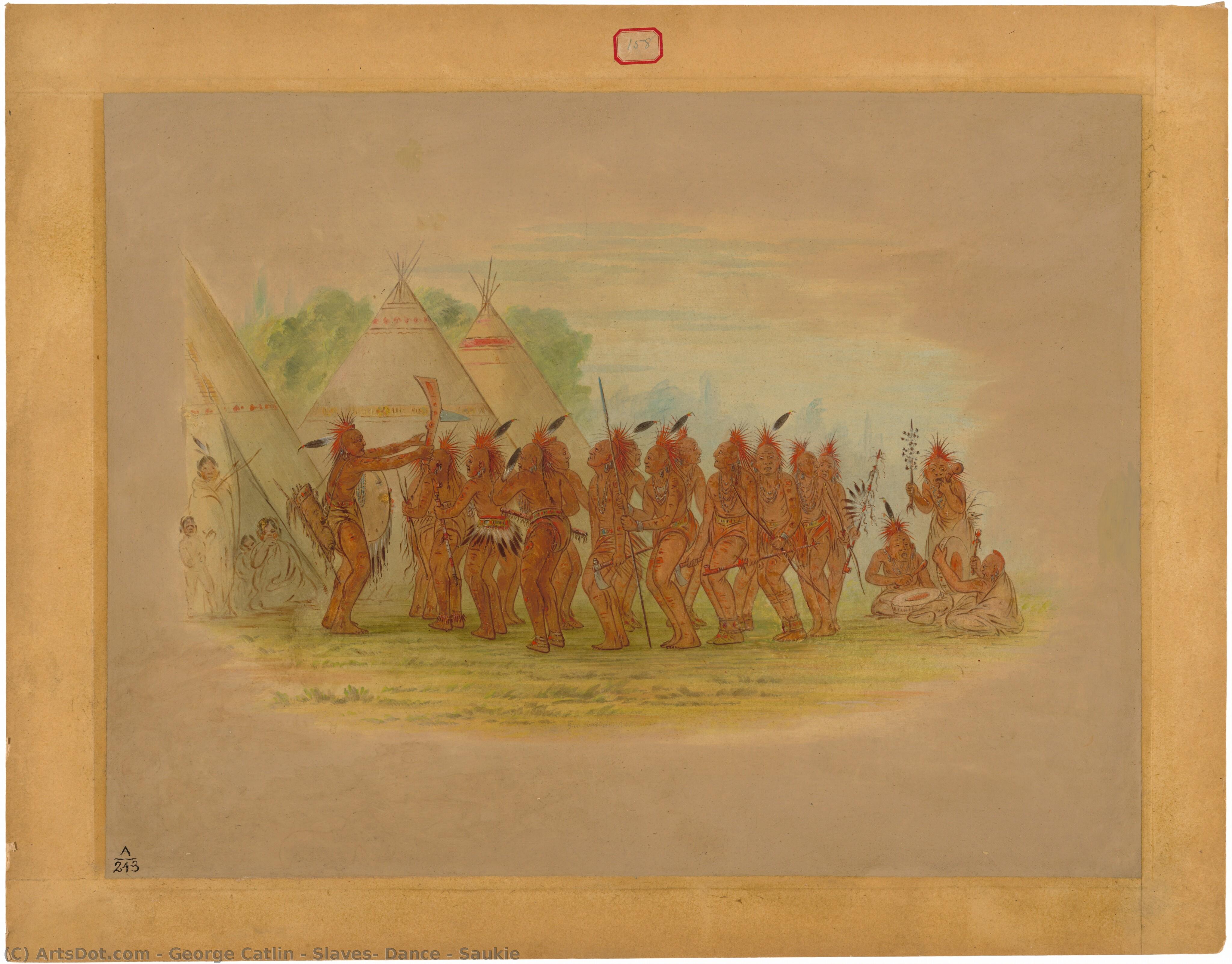 Slaves' Dance - Saukie — George Catlin