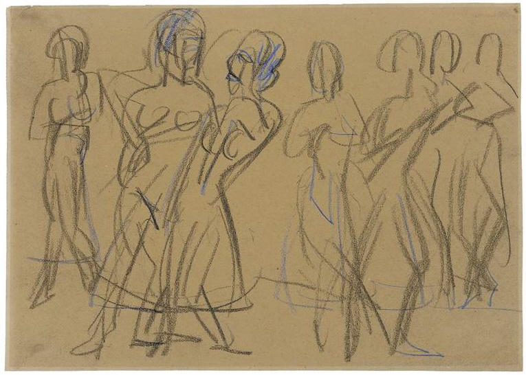Dance Group Of The Mary Wigman School In Dresden — Ernst Ludwig Kirchner