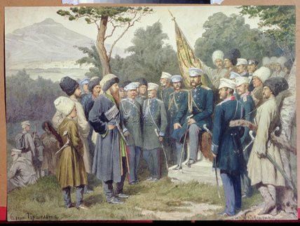 Caucasian Leader Shamil Surrendering — Aleksei Danilovich Kivshenko