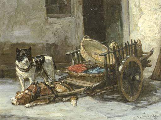 Les Chiens Se Reposent — Charles Van Den Eycken