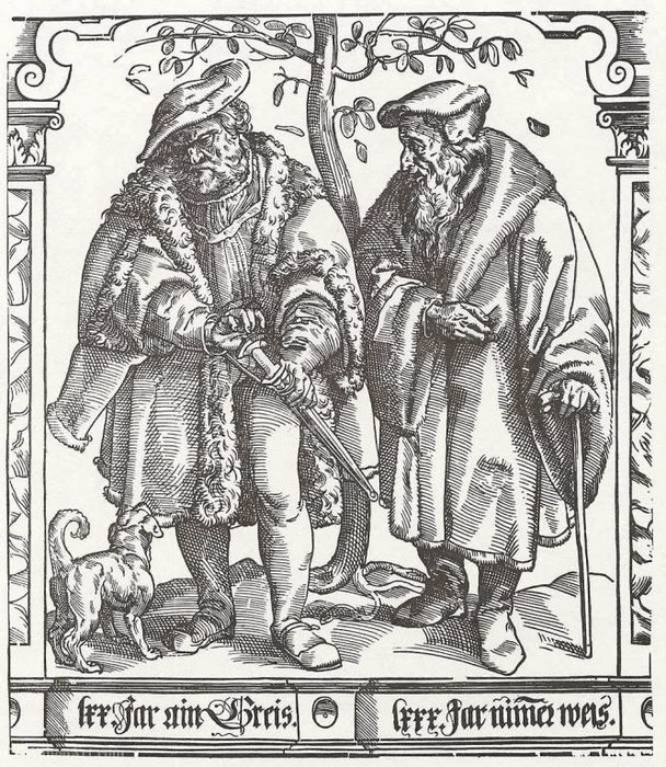 The Age Of Men At The Age Of Seventy And Eighty Years — Tobias Stimmer