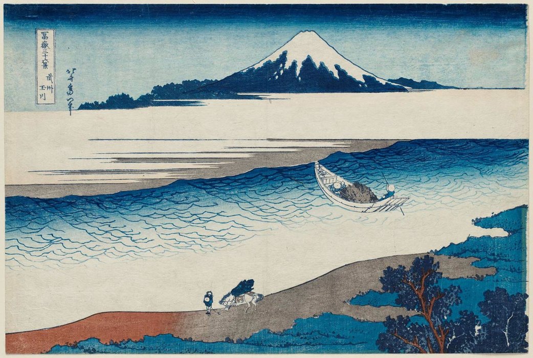 The Jewel River In Musashi Province — Katsushika Hokusai