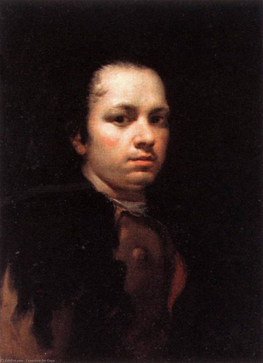 Y Lucientes Francisco De Self Portrait — Francisco José De Goya Y Lucientes