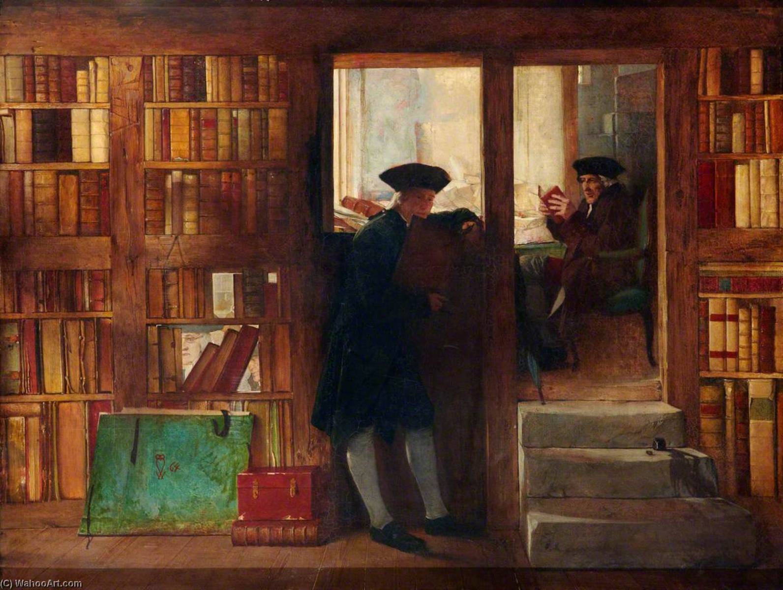 The Bibliophilist's Haunt (creech's Bookshop) — William Fettes Douglas