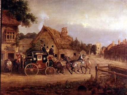 York To London Stage Coach Setting Off — Charles Cooper Henderson