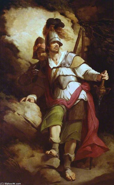 Sir Arthegal, The Knight Of Justice, With Talus, The Iron Man — John Hamilton Mortimer