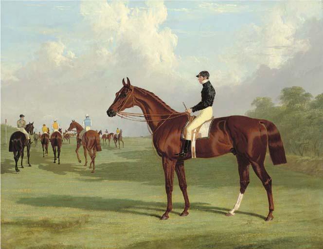 Mundig With William Scott Up At The Start For The 1835 Derby — John Frederick Herring Senior