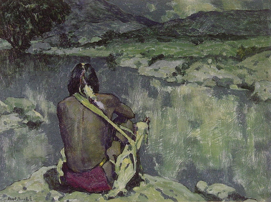 Moonlight Meditation — Eanger Irving Couse