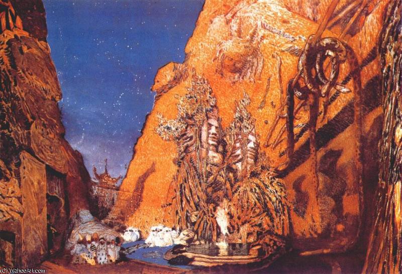 Le Dieu Bleu Setting — Леон Бакст