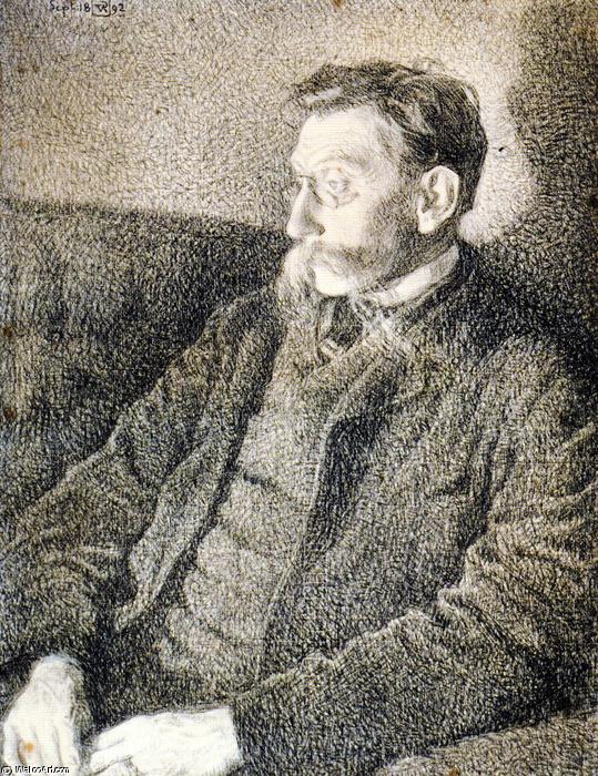 Emile Verhaeren In September 1892 At Hemiksem — Theo Van Rysselberghe