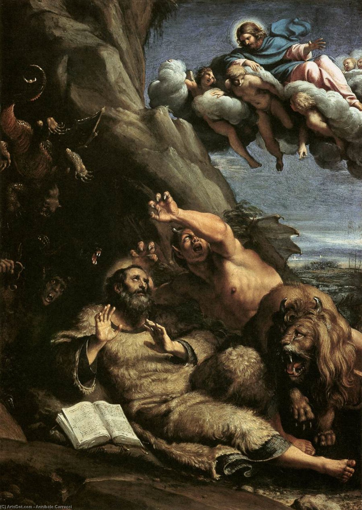 The Temptation Of St Anthony Abbot — Анибале Карачи